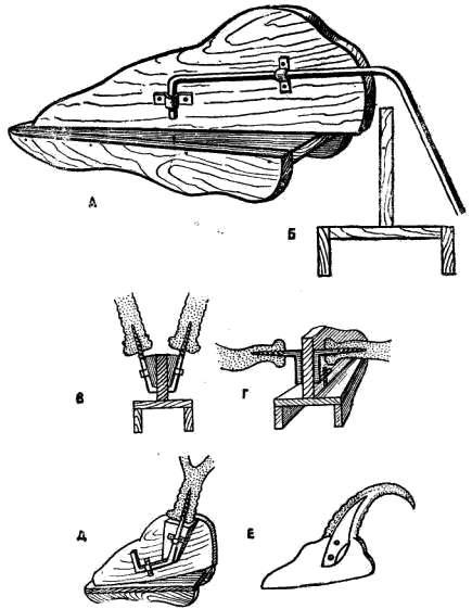 Изготовление деревянной основы искусственного черепа   и крепление рогов у копытных животных